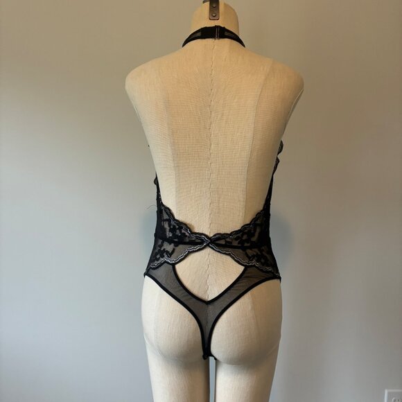 Victoria's Secret Black Lace Bodysuit Women's Lingerie - Picture 4 of 12